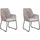 deVries ADORA Diningsessel 64 x 64 x 83 cm beige 2 St.