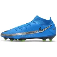 Nike Herren Phantom Gt Elite Df Fg Sneaker, Photo Blue/Metallic Silver-Rag, 42.5 EU
