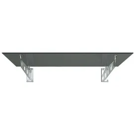 Buylando Glasvordach 120 x 90 cm grau