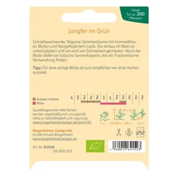 Bingenheimer Saatgut - Jungfer im Grün