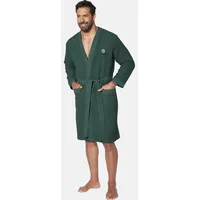 Jan Vanderstorm Bademantel ARETTI in dunkelgrün | Gr.: 4XL