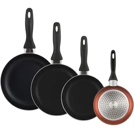 Wellhome Well Home Pfannen-Set 4-tlg. 16 cm + 20 cm + 24 cm + 28 cm