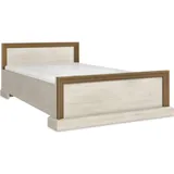 Konsimo Bettgestell - Cremeweiß - Arven