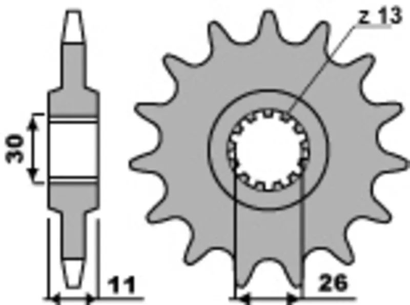 PBR Standaard stalen tandwiel 2091 - 525