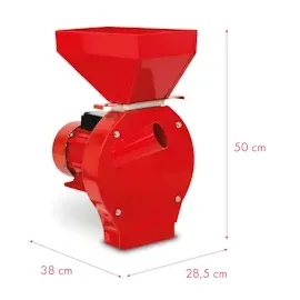 Eberth Getreidemühle 1100 Watt Elektromotor, Durchsatzmenge 240 kg/h, Schrotmühle Getreidemahlmaschine Elektrisch, 1100W 230V