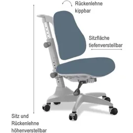 Flexa Verto Schreibtischstuhl für Kinder Rosa - Rot