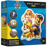 PAW PATROL Puzzle 50-teiliges Holzpuzzle – Ideal für kleine Puzzler ab 3 Jahren, Puzzleteile blau