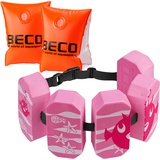 BECO-SEALIFE Schwimmgürtel 5-Block 19-30 kg + BECO Schwimmflügel 19-30 kg, Pink