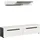 xonox.home Canu Lowboard 170x38x33 cm Basalt grau/Weiß Spanplatte/Melamin