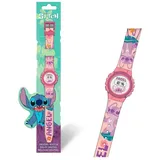 Lilo & Stitch Angel Digitaluhr 1-tlg Gehäusefarbe Pink Armbandtyp Silikonarmband Armbandfarbe Rosa