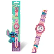 Lilo & Stitch Angel Digitaluhr 1-tlg Gehäusefarbe Pink Armbandtyp Silikonarmband Armbandfarbe Rosa