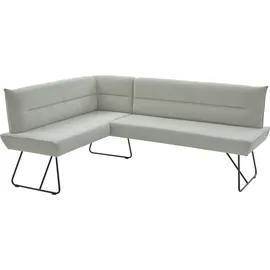 Niehoff Eckbank NIEHOFF SITZMÖBEL "Conny", schwarz (shell, schwarz), B:161cm H:91cm T:225cm, 95%PES 5%NY, Sitzbänke, Eckbank, mit Micro-Federkern, Bezug Cord, Gestell Kufe, verschiedene Maße