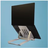 R-Go Tools R-Go Riser Basic Laptop Stand Silver, Notebook Ständer, Silber