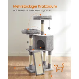 Songmics Kratzbaum klein 115 cm grau