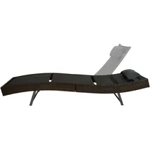 Tectake tectake® Rattan Sonnenliege, Moana