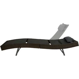 Tectake tectake® Rattan Sonnenliege, Moana