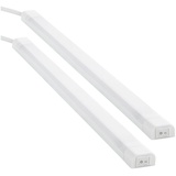sebson LED Unterbauleuchte Küche 50cm - 2er Set - 4000K Neutralweiß, LED Lichtleiste mit Stecker und Schalter 230V, Indirekte Beleuchtung, Schrankbeleuchtung 24x13x500mm