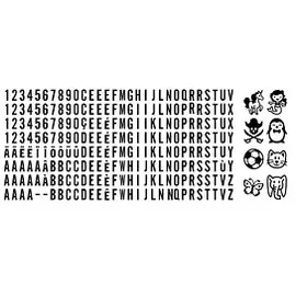 Avery Zweckform Textilstempel selbstfärbend wasserfest Schwarz 1 St.
