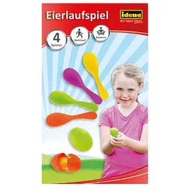 IDENA Eierlaufspiel Geschicklichkeitsspiel 1 St. Mehrfarbig