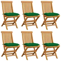 vidaXL Gartenstuhl 51,9 x 114,1 x 21 cm grün 6 St.