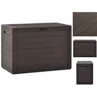 vidaXL Auflagenbox Kissenbox Auflagenbox Gartenbox Braun 78x44x55 cm braun