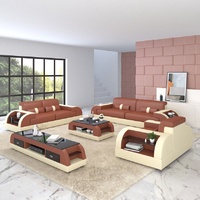 JVmoebel Sofa Sofagarnitur 3+1 Sitzer Stoff Design Couch Polster Sofas, Made in Europe beige|braun