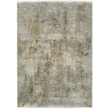 OCI DIE TEPPICHMARKE Teppich OCI DIE TEPPICHMARKE "BESTSELLER CAVA", grün (grün, grau), B:200cm H:8mm L:250cm, Kunstfaser, Viskose, Teppiche, Teppich, Glanz Viskose, mit Fransen, Hoch Tief Struktur, Vintage, Wohnzimmer, Topseller