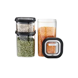 Gefu 3er-Vorratsdosenset  PANTRY , transparent/klar , Kunststoff