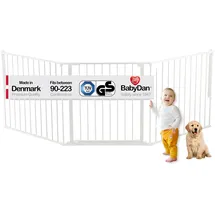 Baby Dan Kaminschutzgitter Flex L 90-223 cm weiß