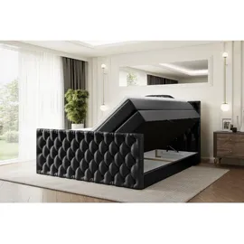 altdecor VILA-1-Z KING 200 x 200 cm H3/H4 Schwarz Hochglanz