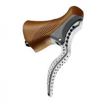 TRP Bremshebel und Schalthebel Gummi-Silber Alu ultraleicht