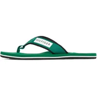 Tommy Hilfiger Herren Flip Flops Patch Beach Sandal mit Logo, Grün (Nouveau Green), 41