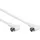 goobay SAT Antennenkabel 5 m Weiß