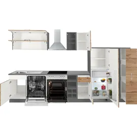 kochstation Küchenzeile KS-Colmar 360 cm grau