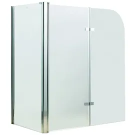 MuCoLa Badewannenaufsatz Eck Duschkabine Duschwand Badewannenfaltwand