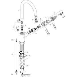 Hansgrohe Axor Montreux chrom 16580000