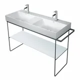 Duravit DuraSquare Metallkonsole 126,5x45,1cm, bodenstehend, schwarz matt