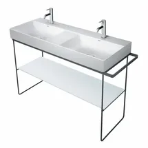Duravit DuraSquare Metallkonsole 126,5x45,1cm, bodenstehend, schwarz matt