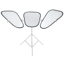 Lastolite Manfrotto Triflector Aufheller Set mit 3 Silber/Weiß Panels