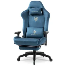 Dowinx Gaming Stuhl Mikrofaser Blau