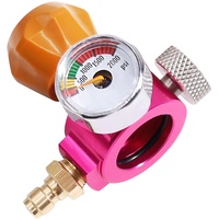 CO2 Refill Adapter, Quick Connect Adapter für Duo Terra Art Sodastream Zylinder CO2 Adapter auf 425g Flasche mit 2000psi Manometer für Sodastream Quick Aufblasbar Adapter