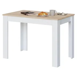 Dmora Lowell 109 x 78 x 67 cm weiß/eiche