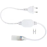 LEDKIA LIGHTING Gleichrichterkabel Neon Led W/m Einfarbig 220v Ac 60 Led/m Halbrund 180o Ip67 Nach Mass Schnitt Alle 100 Cm Weiß