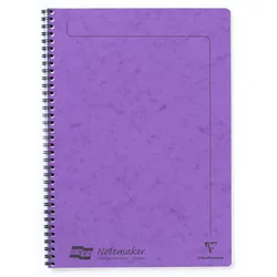 Clairefontaine 10x Europa Notemaker, Doppelspiralheft A4, 60 Blatt liniert abtrennbar - Flieder 4864Z