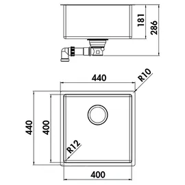 Naber Corno Basso 3 Edelstahl