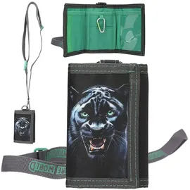 DEPESCHE Adventure World Portemonnaie Unisex schwarz grün