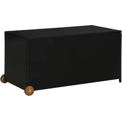 Garten-Aufbewahrungsbox Schwarz 120x65x61 cm Poly Rattan