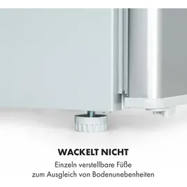 Klarstein Delaware Kühlschrank (75 l, 700 mm hoch, Silber-Metallic)