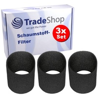 3x Trade-Shop Schaumstofffilter kompatibel mit Thomas Silverstar 1220, Silverstar 1235, Studio 1030, Super 30, Super 30 R, Super 30 S, Vario 1020