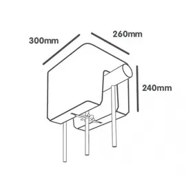 Plastia Blumenkasten 30 x 12 x 12 cm Weiß